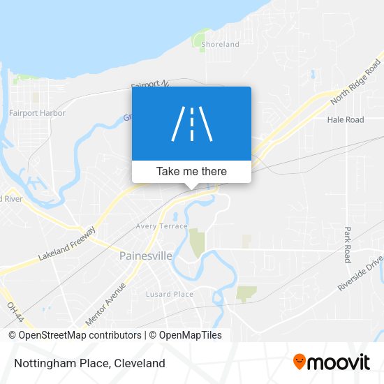Mapa de Nottingham Place