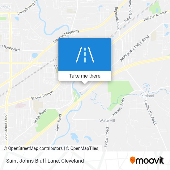 Saint Johns Bluff Lane map