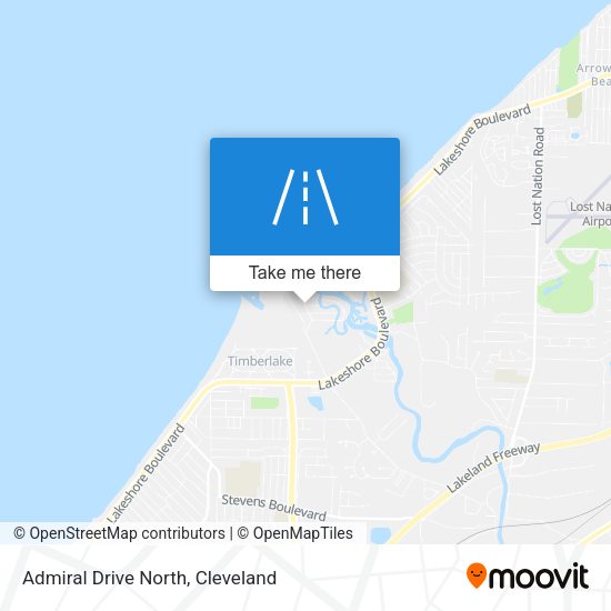 Admiral Drive North map