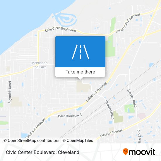 Mapa de Civic Center Boulevard