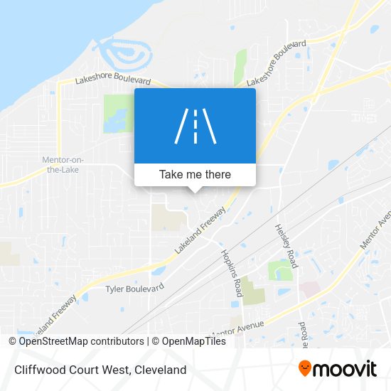 Cliffwood Court West map