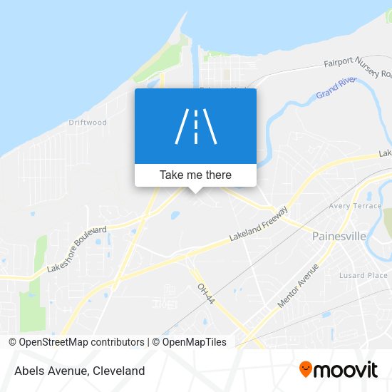 Mapa de Abels Avenue