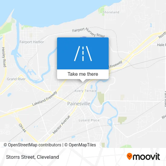 Mapa de Storrs Street