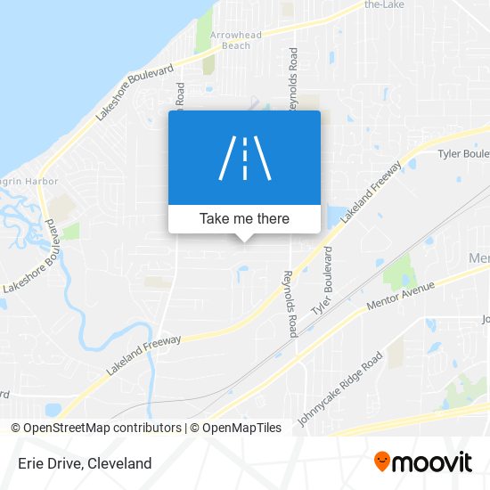 Erie Drive map