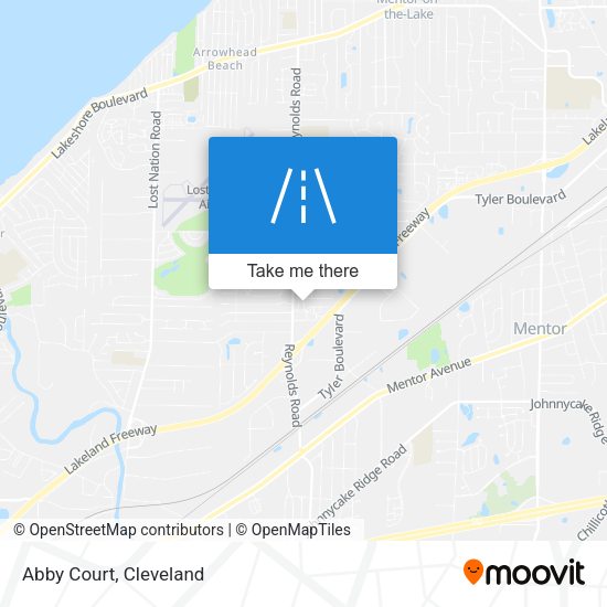 Mapa de Abby Court