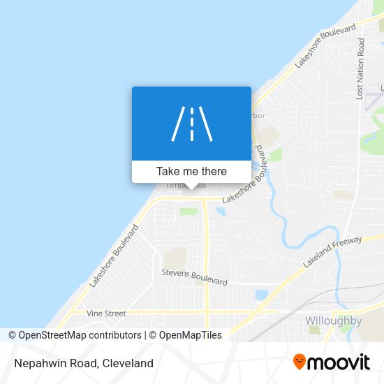 Mapa de Nepahwin Road