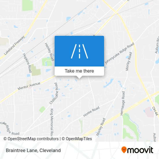 Mapa de Braintree Lane