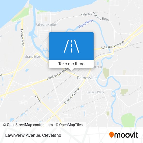 Mapa de Lawnview Avenue