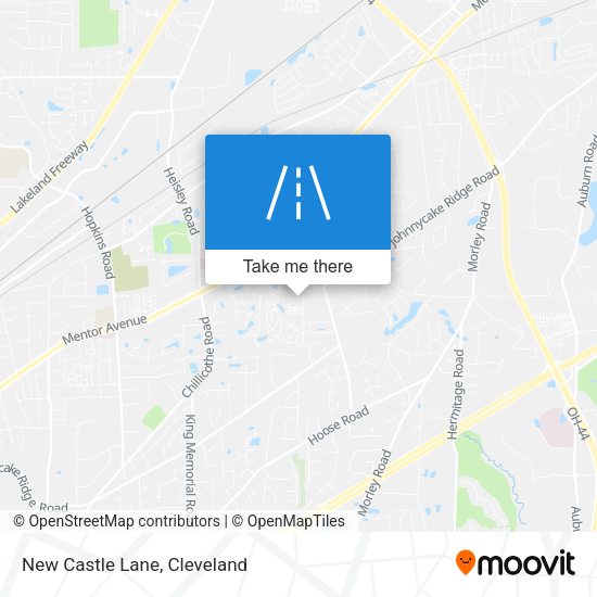 Mapa de New Castle Lane
