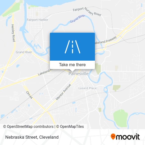 Mapa de Nebraska Street