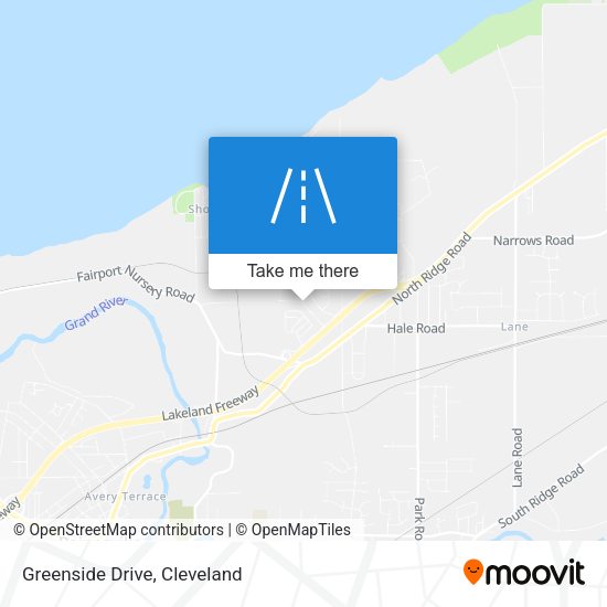 Greenside Drive map