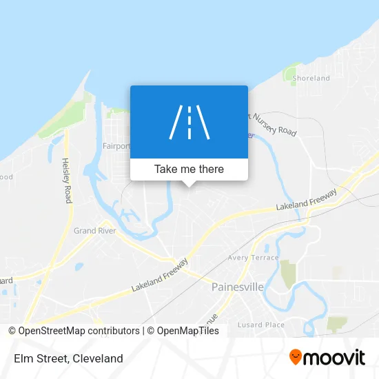 Elm Street map