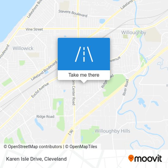 Karen Isle Drive map