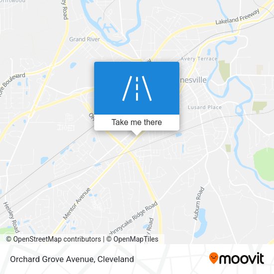 Orchard Grove Avenue map