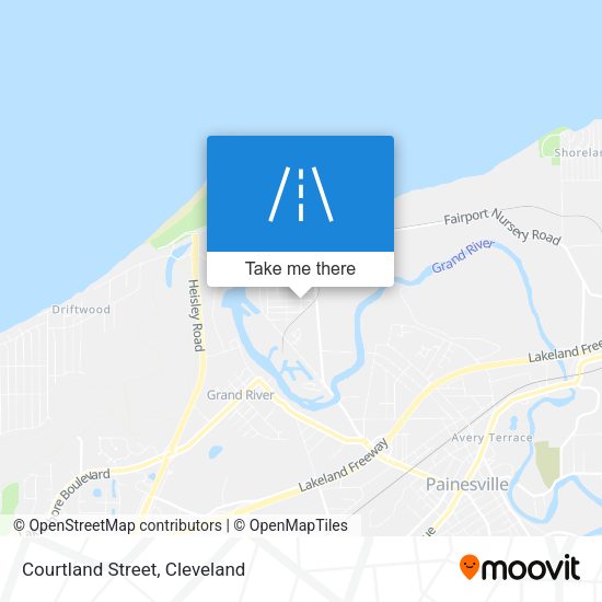Mapa de Courtland Street