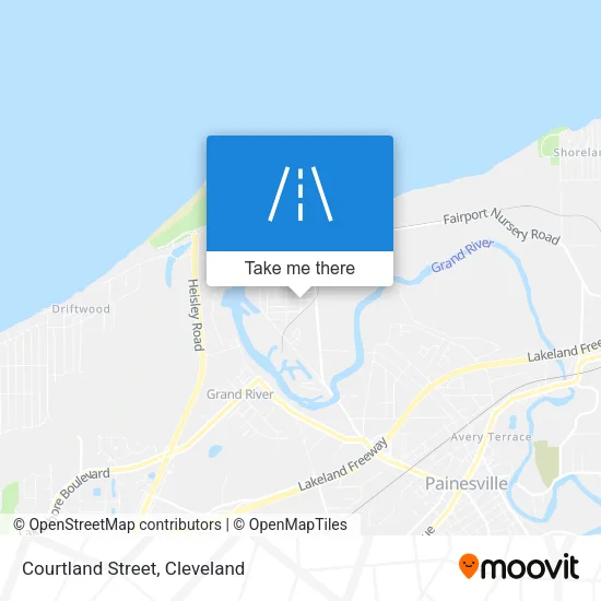 Courtland Street map