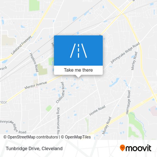 Tunbridge Drive map