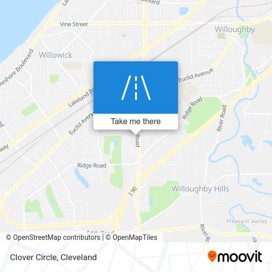 Mapa de Clover Circle
