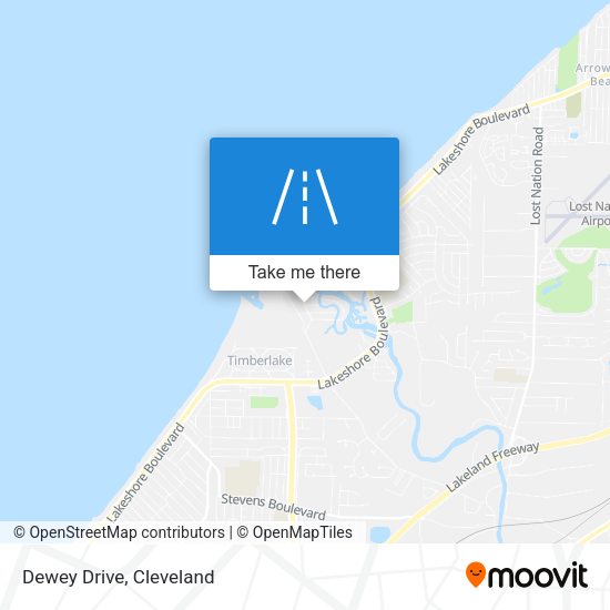 Dewey Drive map