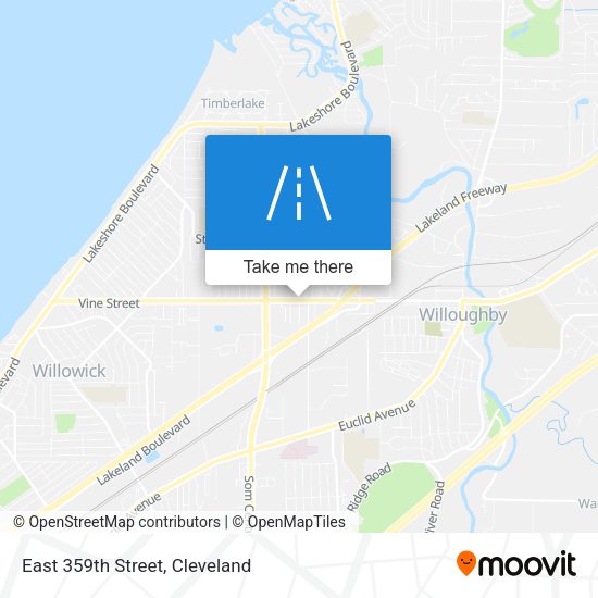 East 359th Street map