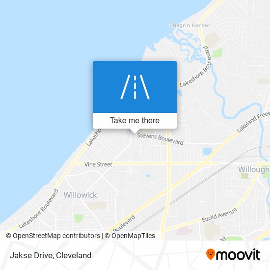 Jakse Drive map