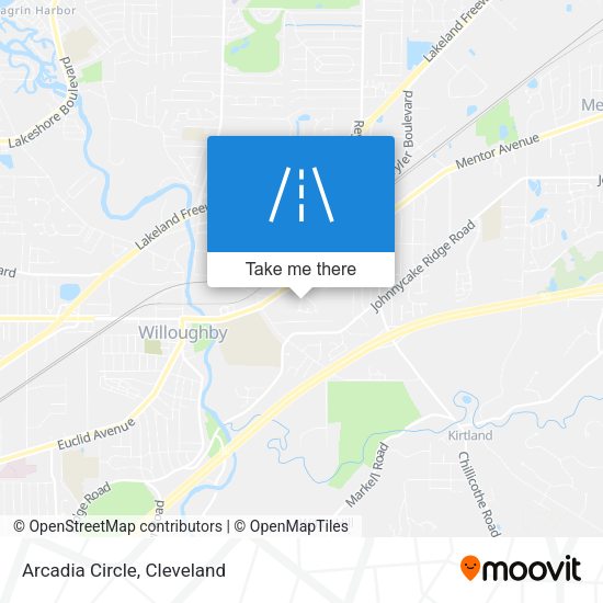 Mapa de Arcadia Circle