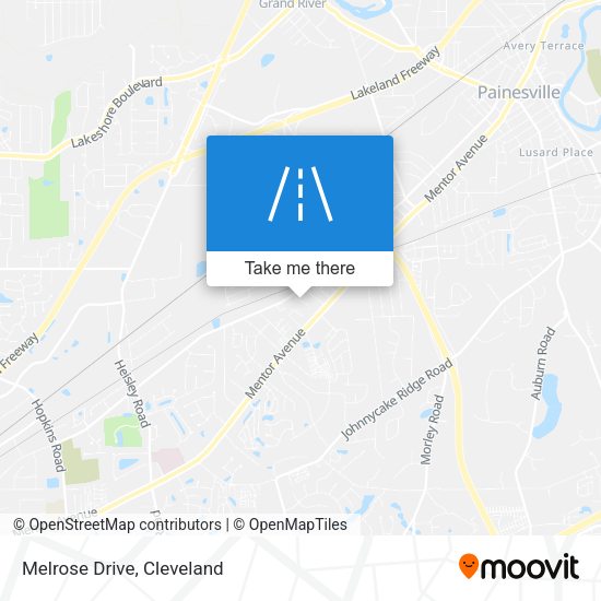 Mapa de Melrose Drive
