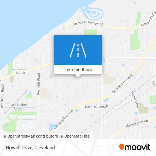 Howell Drive map