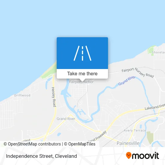 Independence Street map