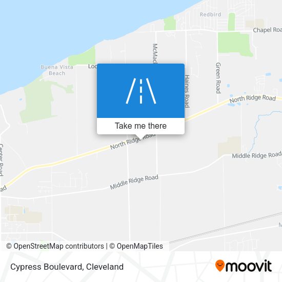 Mapa de Cypress Boulevard