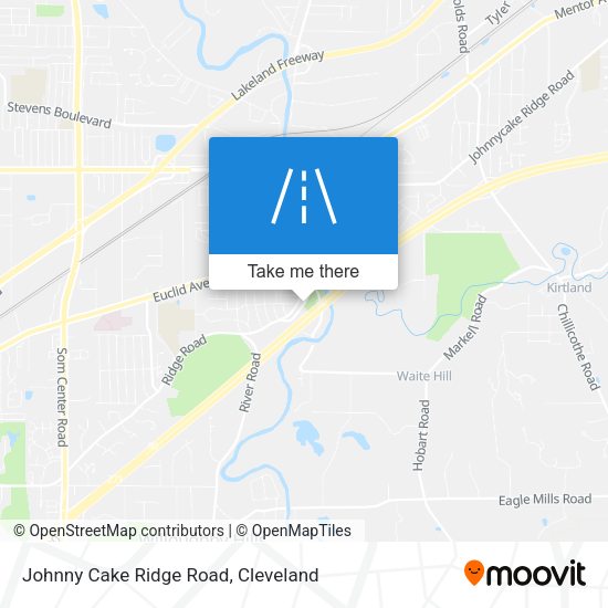 Mapa de Johnny Cake Ridge Road