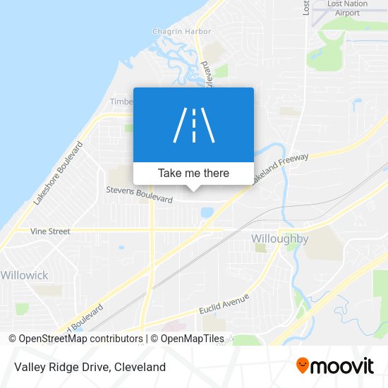 Valley Ridge Drive map