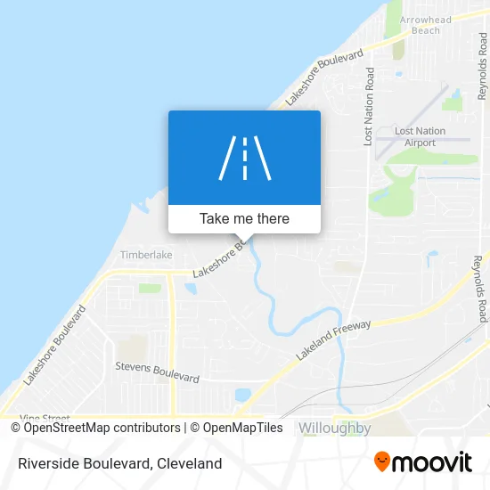 Riverside Boulevard map