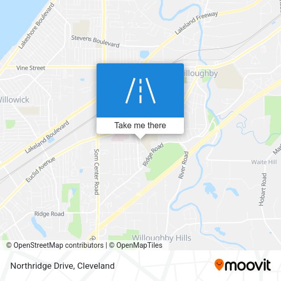 Northridge Drive map