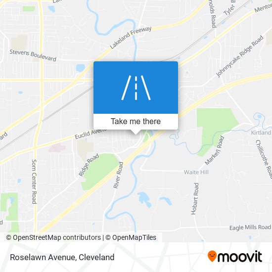 Roselawn Avenue map