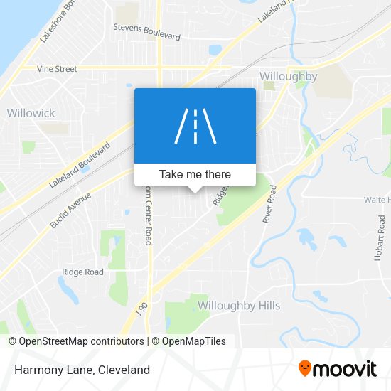 Mapa de Harmony Lane