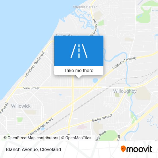 Mapa de Blanch Avenue