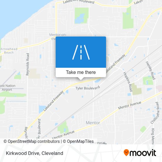 Kirkwood Drive map