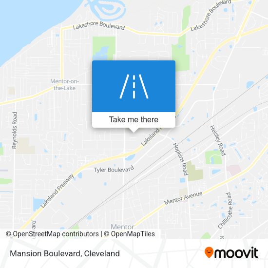 Mansion Boulevard map