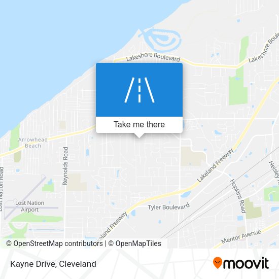 Mapa de Kayne Drive