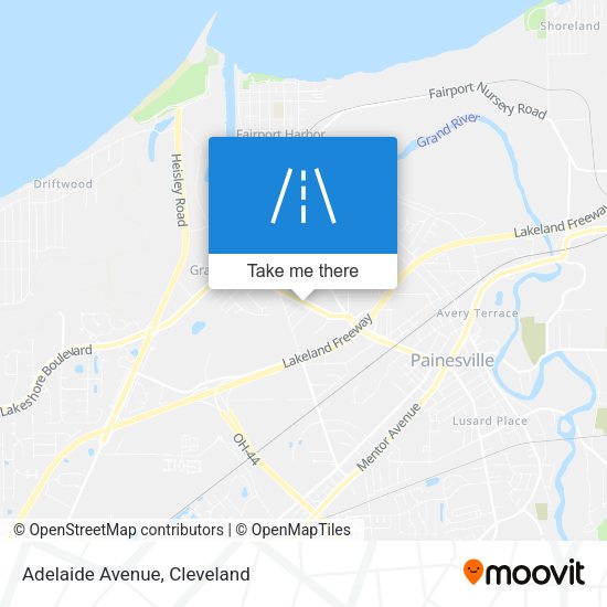 Adelaide Avenue map