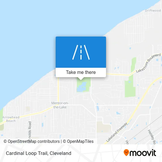 Cardinal Loop Trail map