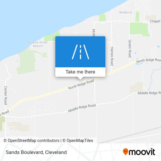 Sands Boulevard map