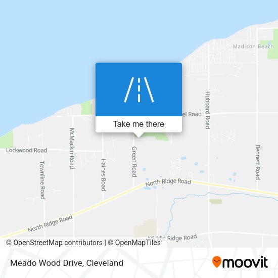 Mapa de Meado Wood Drive