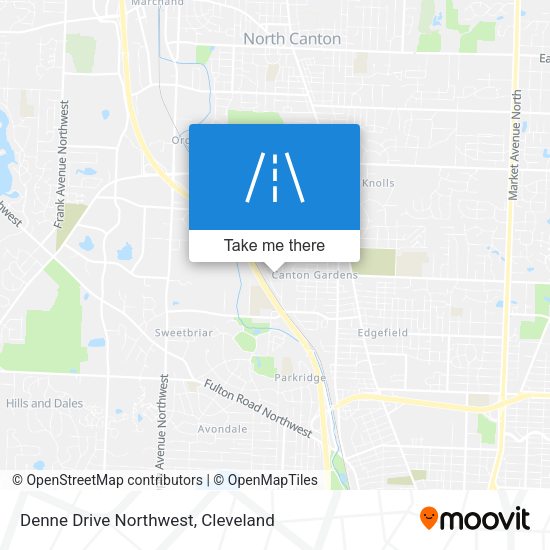 Denne Drive Northwest map
