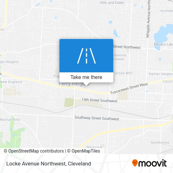 Locke Avenue Northwest map