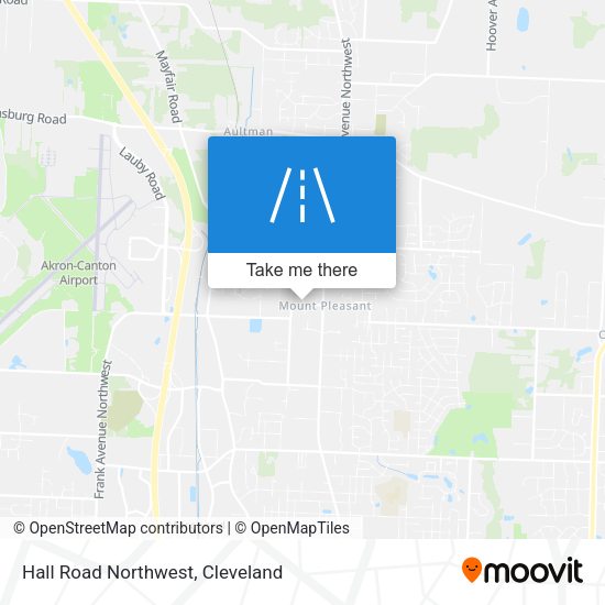 Hall Road Northwest map
