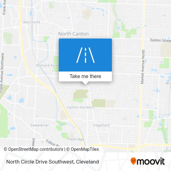 North Circle Drive Southwest map