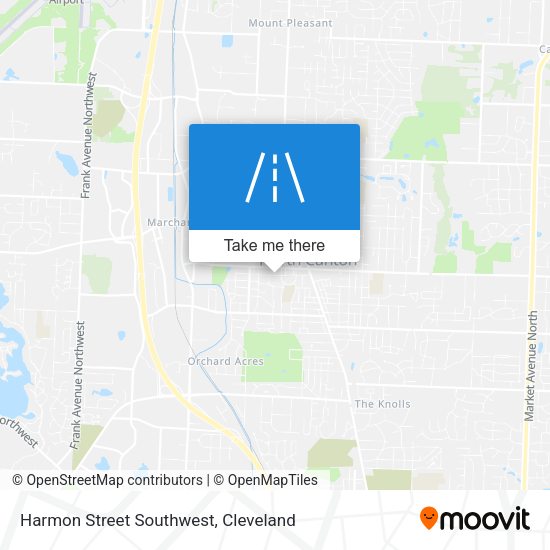 Harmon Street Southwest map
