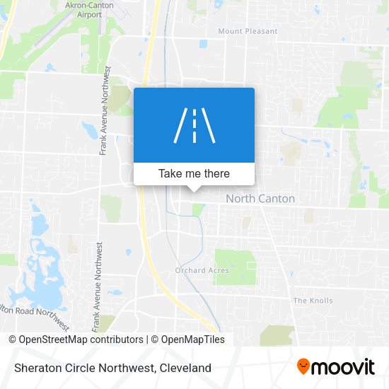 Sheraton Circle Northwest map